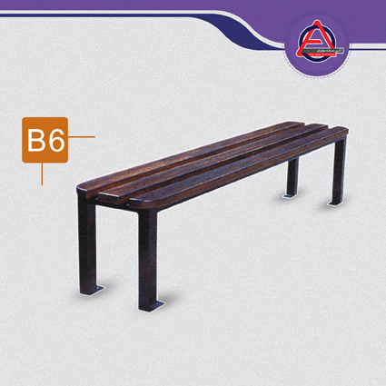 نیمکت چوب و فلز کد B6