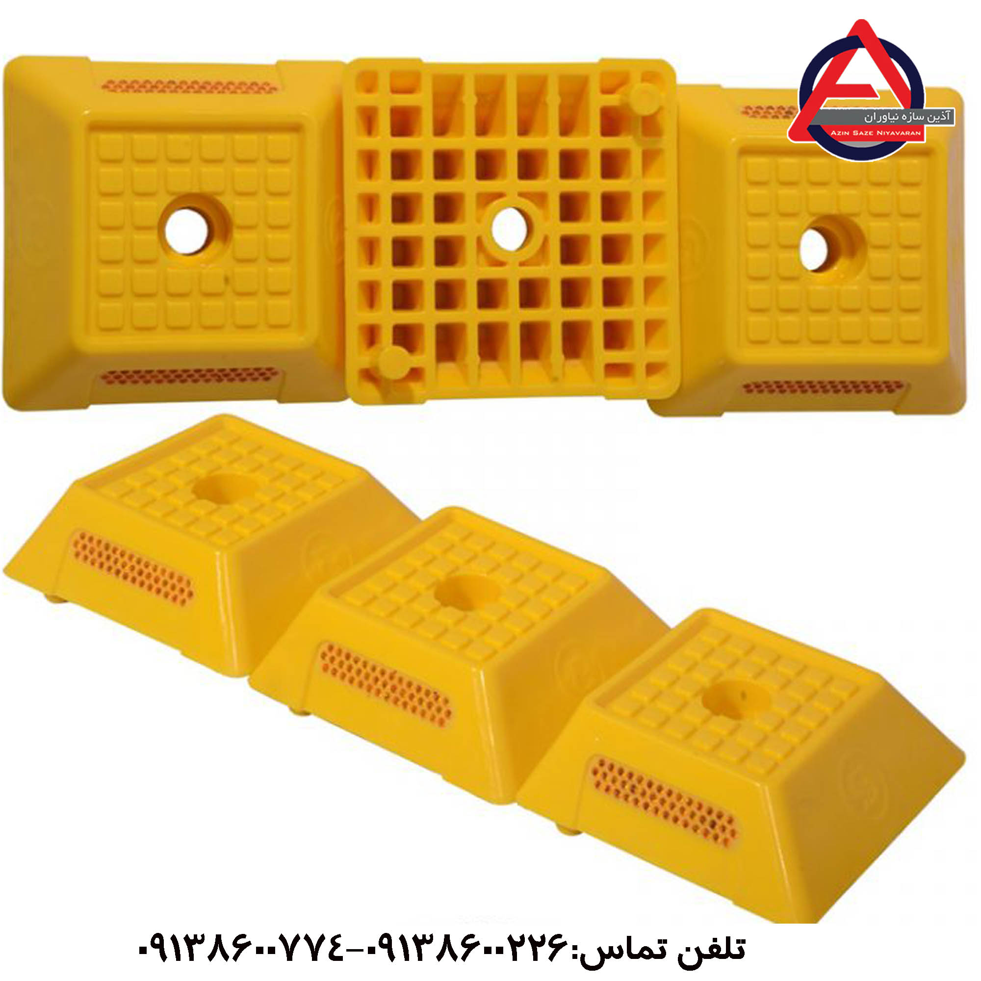 گل میخ پلاستیکی 15 در 15 نگین شیشه ای