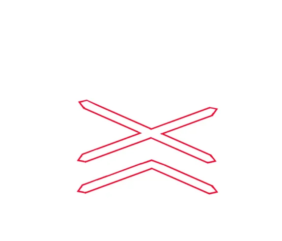 تابلو تقاطع با راه آهن دو خطه