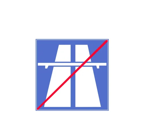 تابلو پایان آزاد راه