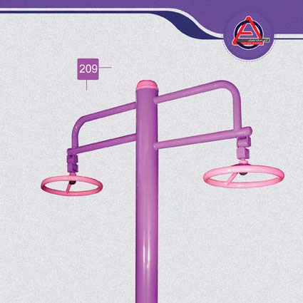 دستگاه ورزشی پارکی بارفیکس چرخشی (دونفره) 209