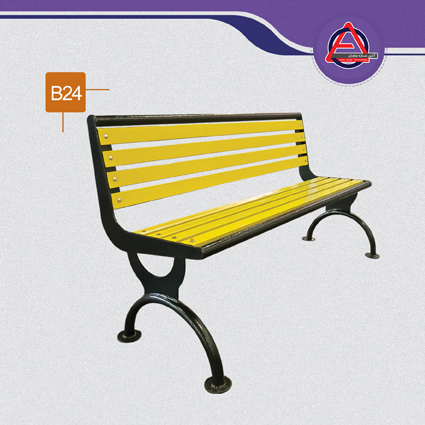 نیمکت فلزی کد B24