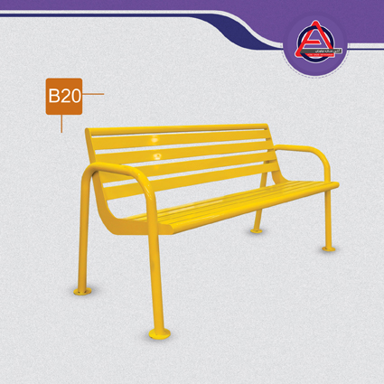 نیمکت فلزی کد B20